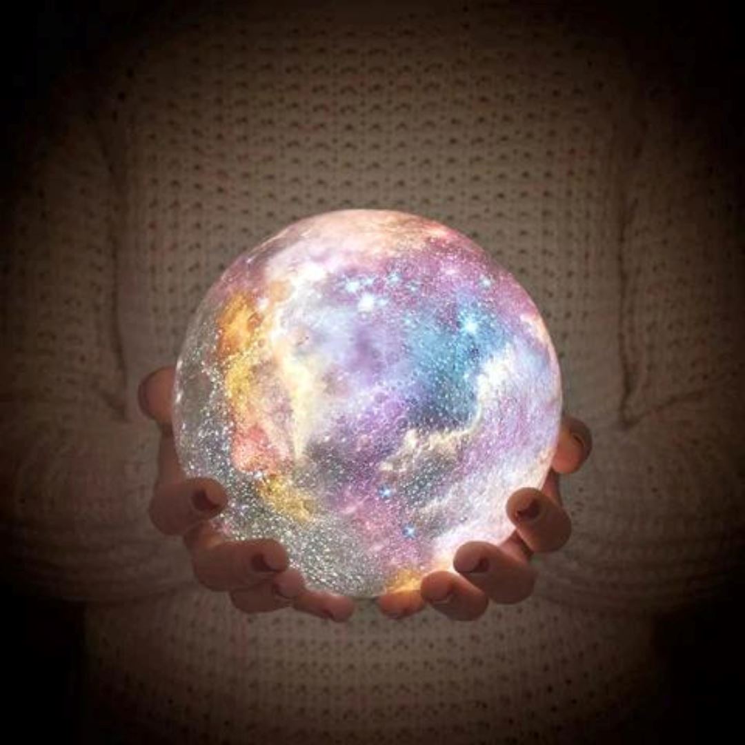 3D měsíční lampička Galaxie