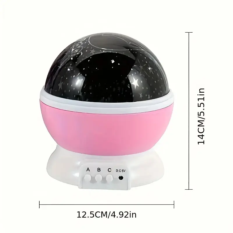 Lampka projektor gwiazd LED USB do pokoju dziecięcego z efektami świetlnymi