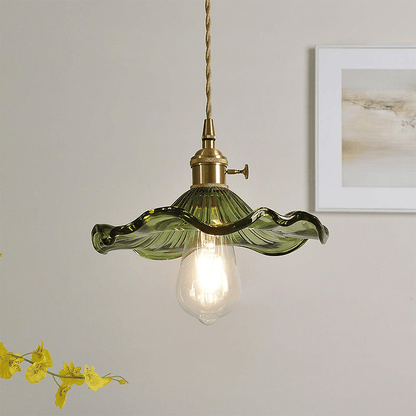 Lampe suspendue en forme de fleur