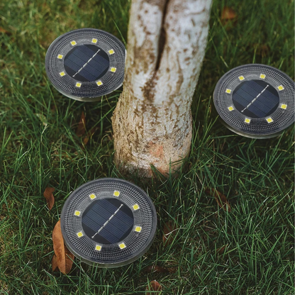 Solarne lampy ogrodowe LED wbijane w ziemię zestaw 4–20 sztuk do oświetlenia zewnętrznego