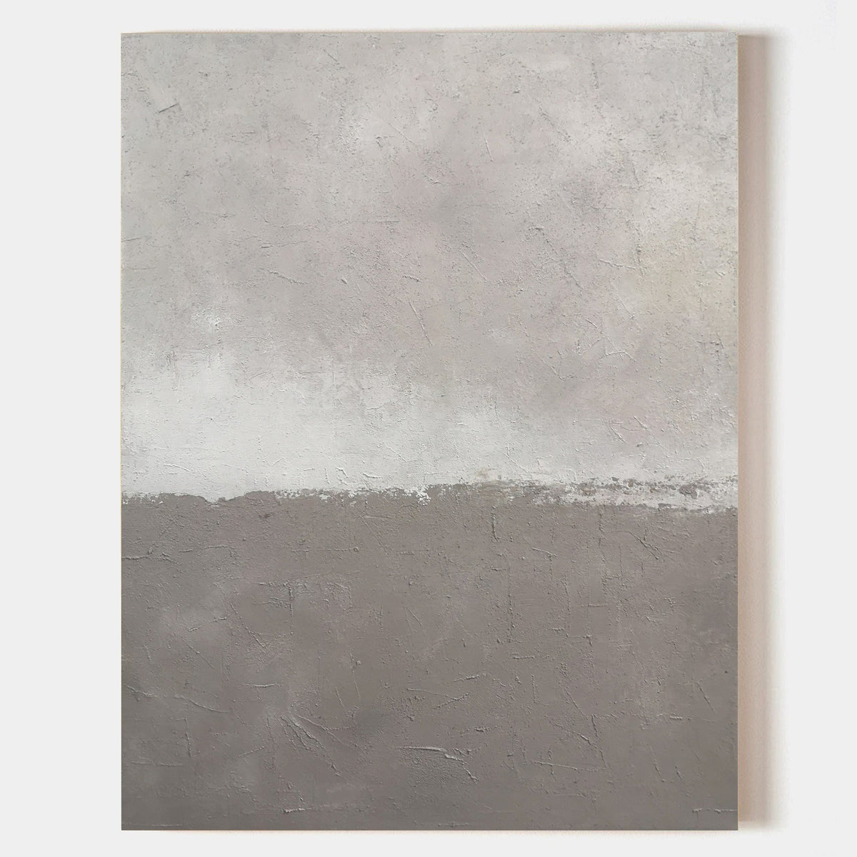 Tableau abstrait bicolore