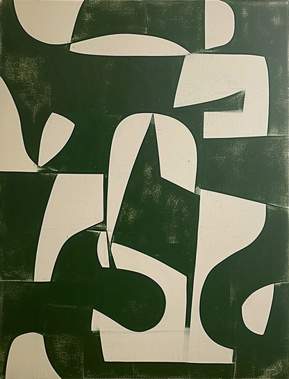 Tableau abstrait, ensemble de 3 éléments