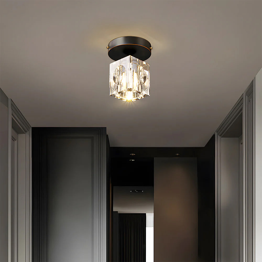 Lampa sufitowa kryształowa