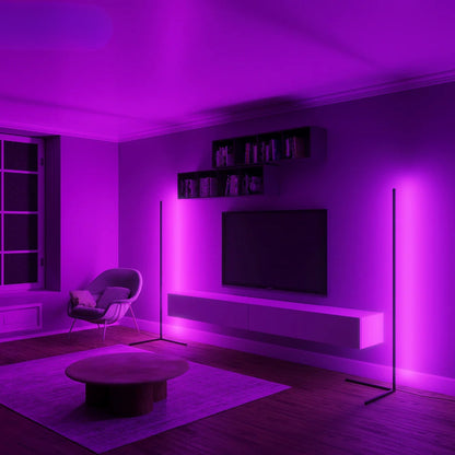 Lampa podłogowa RGB regulacja barwy