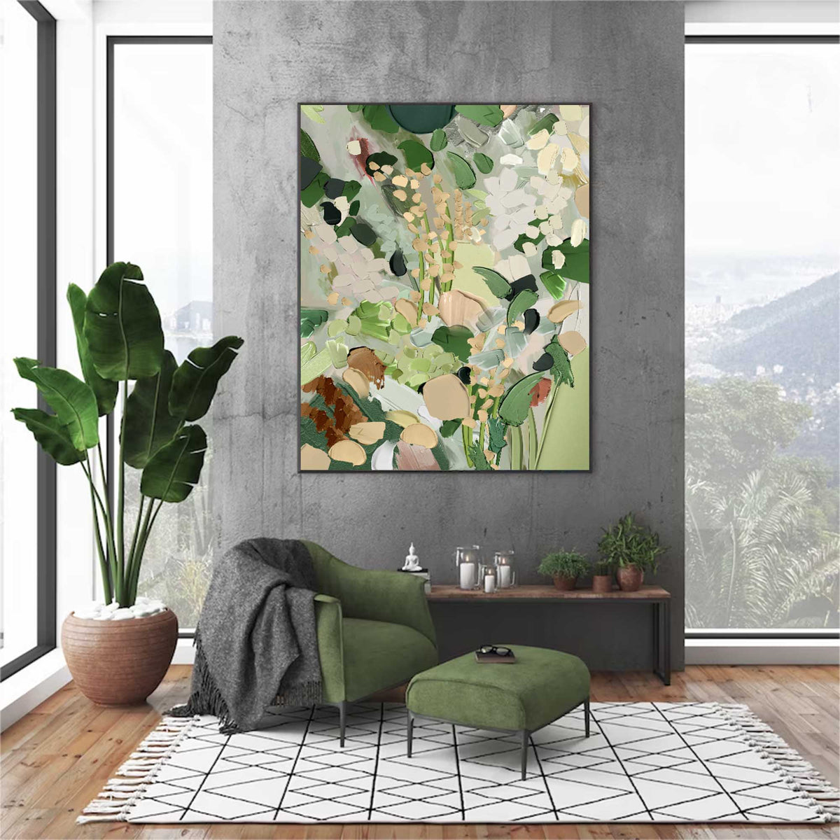 Floral bouquet canvas print