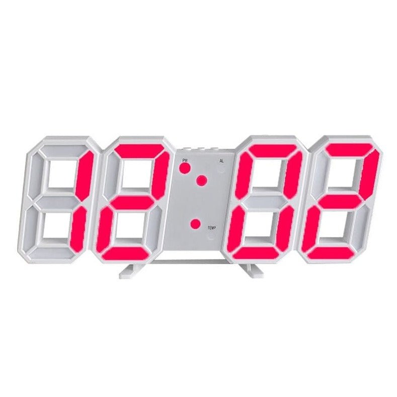 Zegar LED 3D ścienny lub stołowy