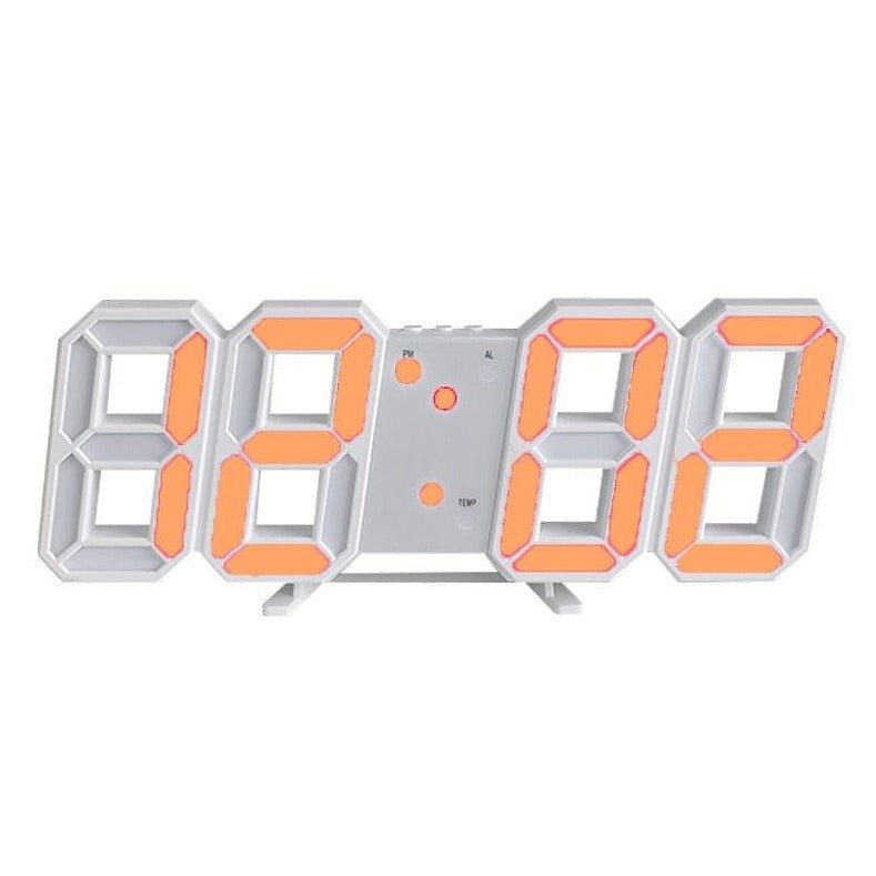 Zegar LED 3D ścienny lub stołowy