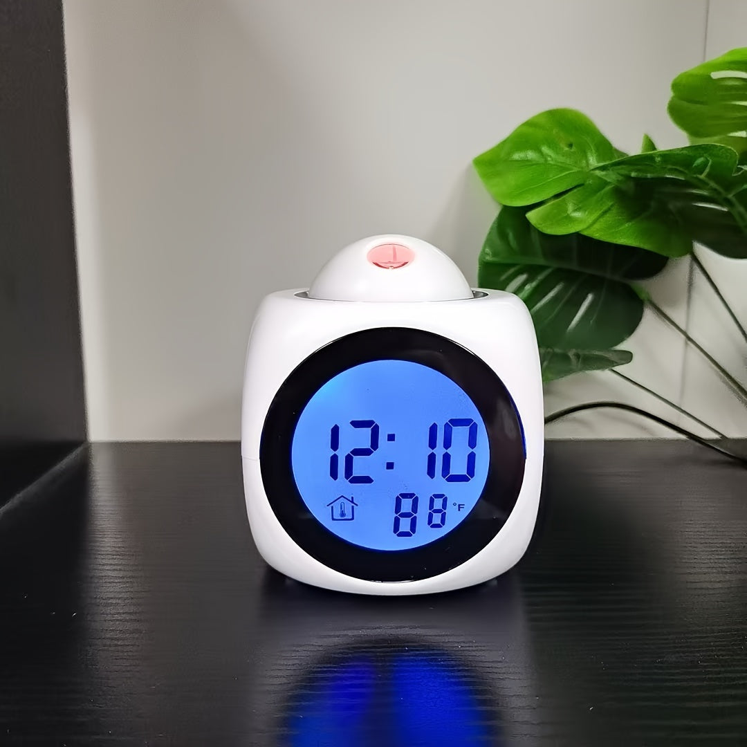 Budzik z projektorem czasu i USB