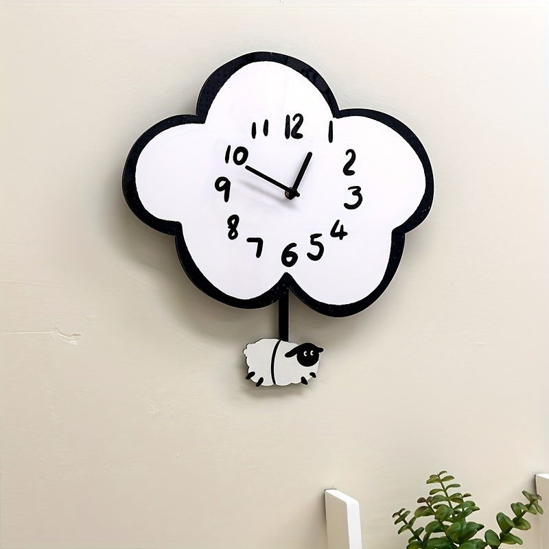 Sheep and Cloud Wall Clock