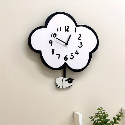 Sheep and Cloud Wall Clock