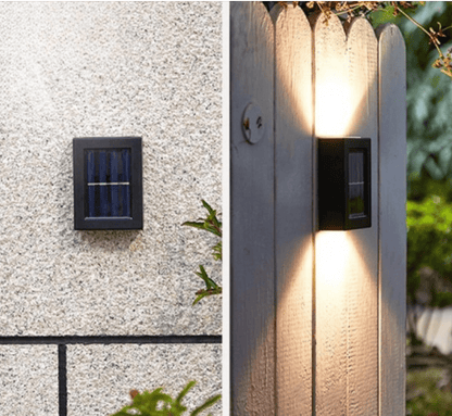 Solarna Lampa Ścienna LED z Czujnikiem Zmierzchu do Ogrodu i Podjazdu