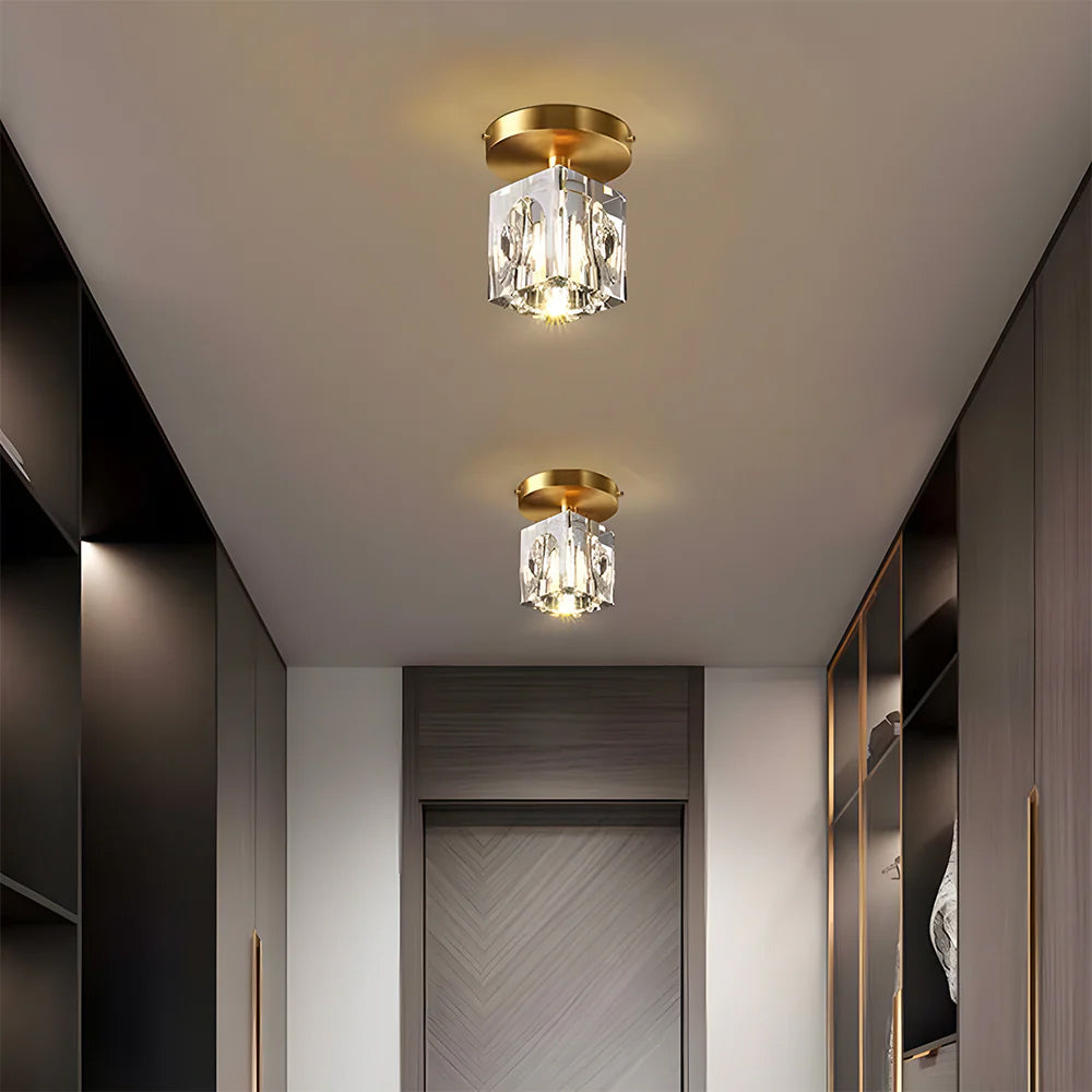 Lampa sufitowa kryształowa
