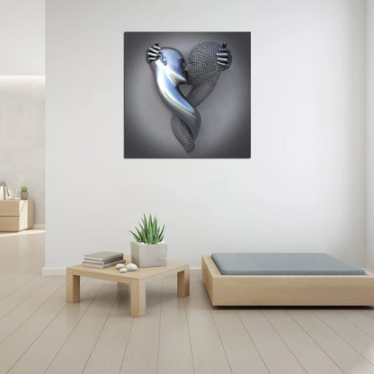 3D hands canvas print