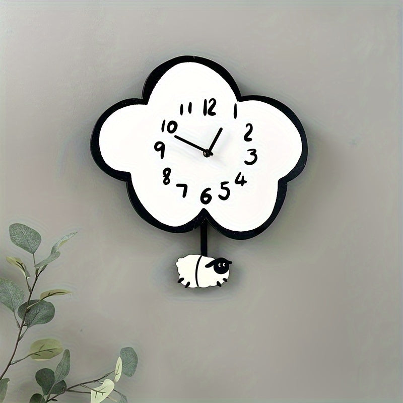 Sheep and Cloud Wall Clock