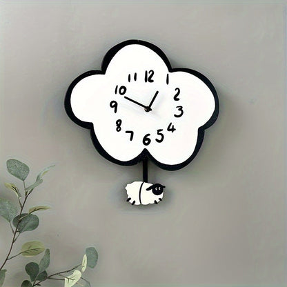 Sheep and Cloud Wall Clock