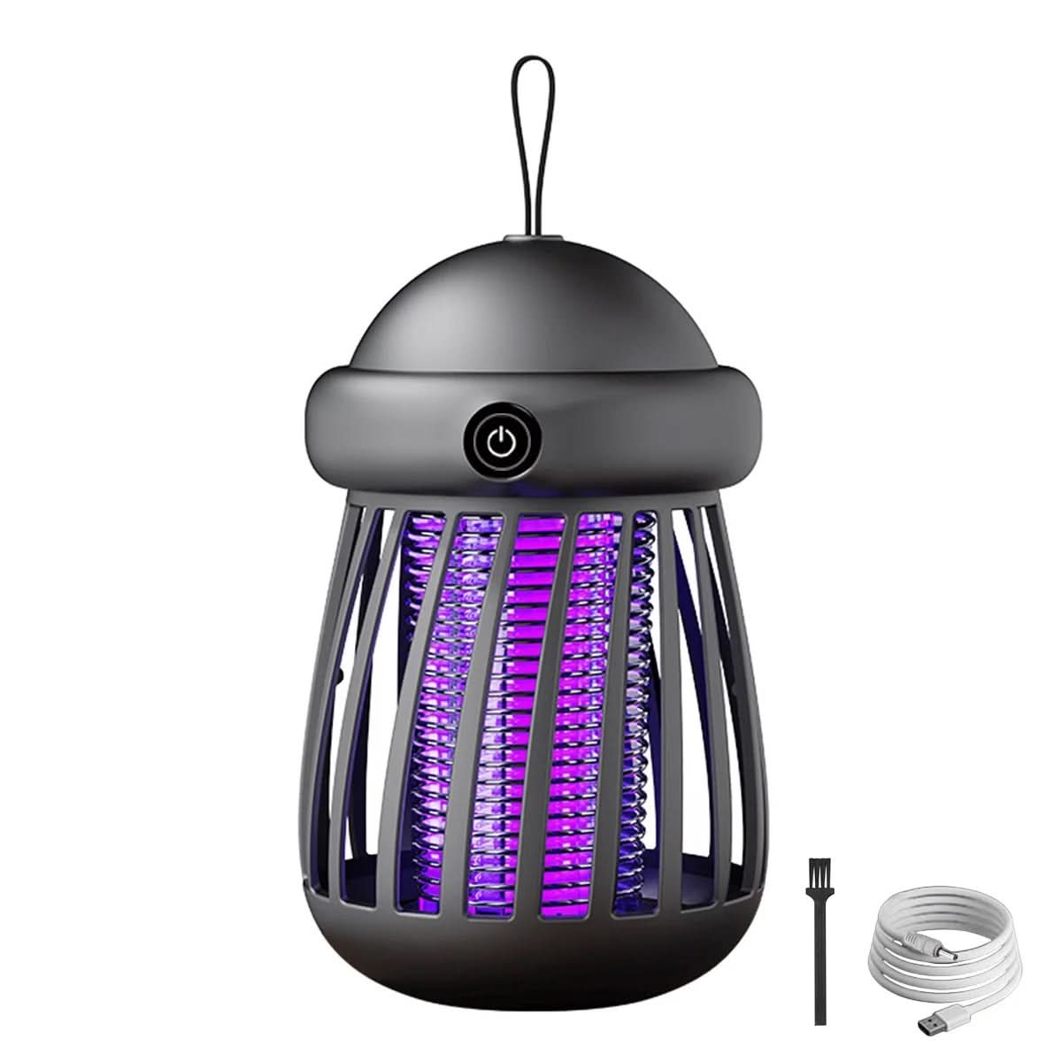 Lampa UV na Komary z Siatką Elektryczną 3000V i Ładowaniem USB