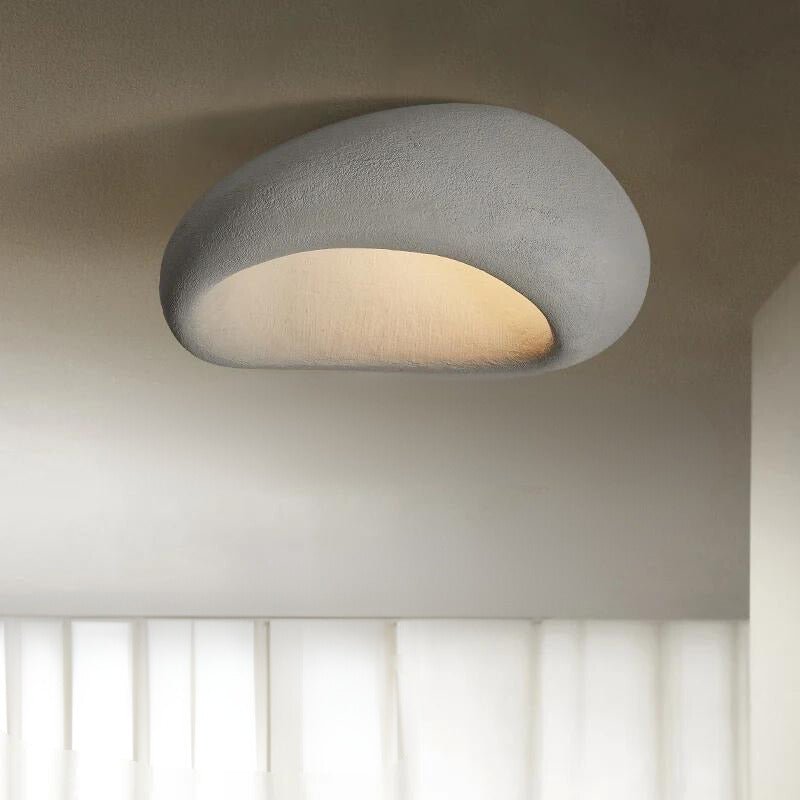 Lampa sufitowa LED z żywicy i metalu, ciepłe światło 3000K, do wnętrz mieszkalnych
