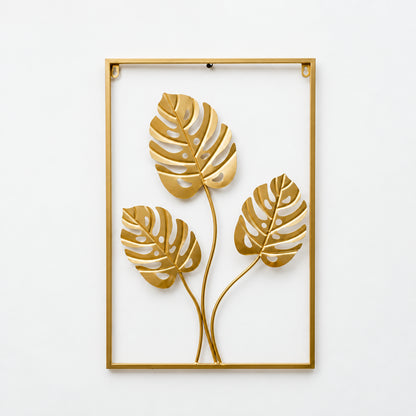Metal leaf wall decoration