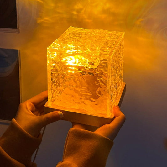 LED cube table lamp