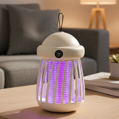 Lampa UV na Komary z Siatką Elektryczną 3000V i Ładowaniem USB