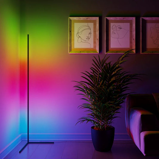 Lampa podłogowa RGB regulacja barwy