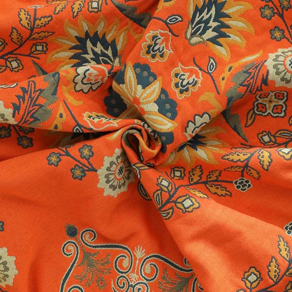 Floral cotton blanket