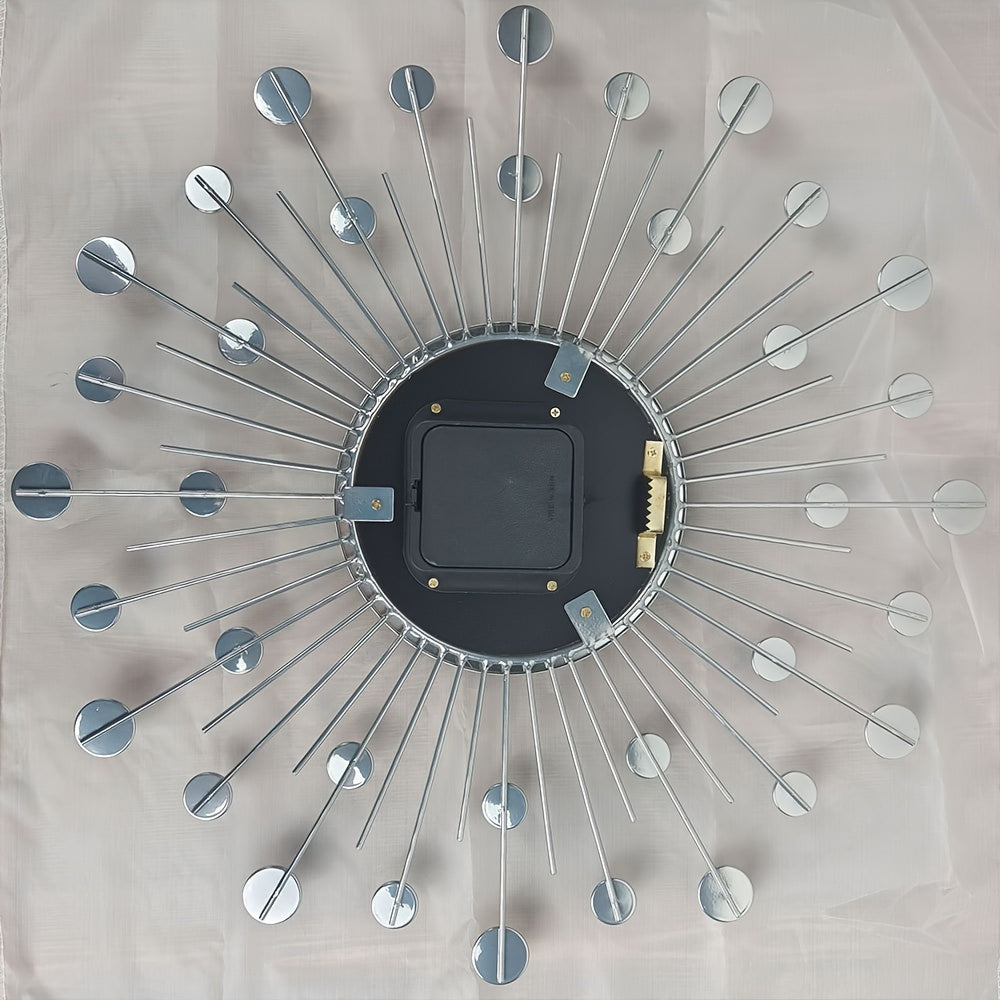 Wall clock with crystal details
