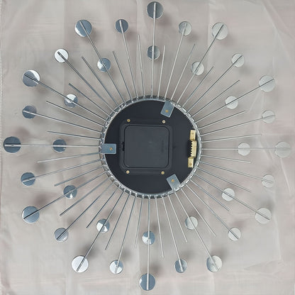 Wall clock with crystal details