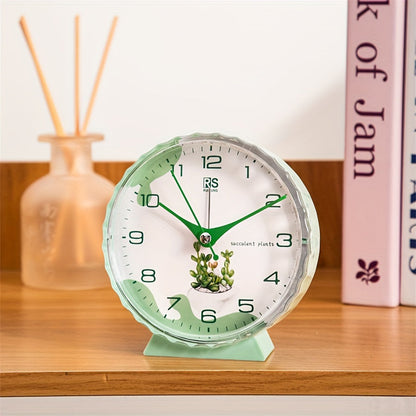 Alarm clock with a floral motif