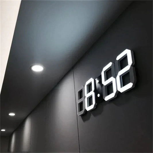 Zegar LED 3D ścienny lub stołowy