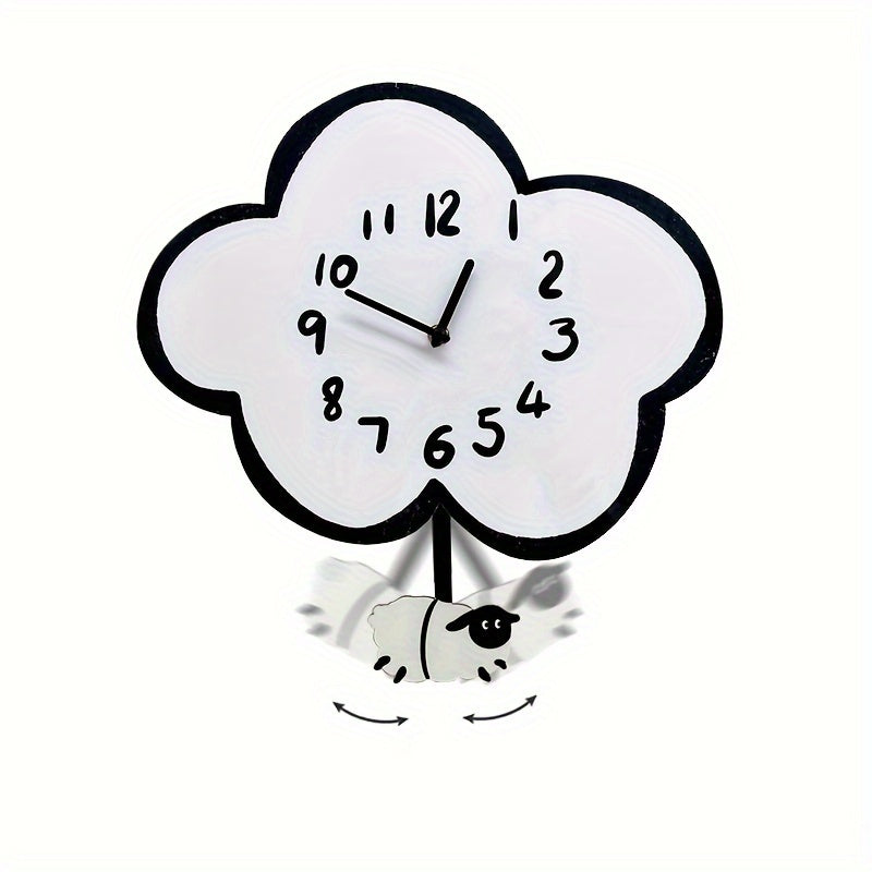 Sheep and Cloud Wall Clock