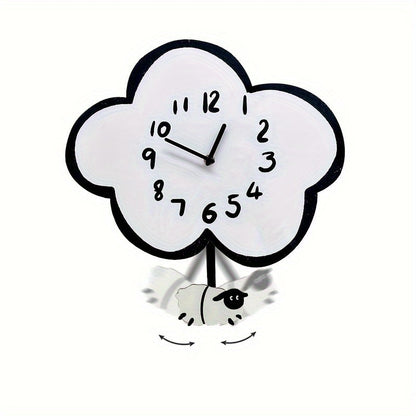 Sheep and Cloud Wall Clock