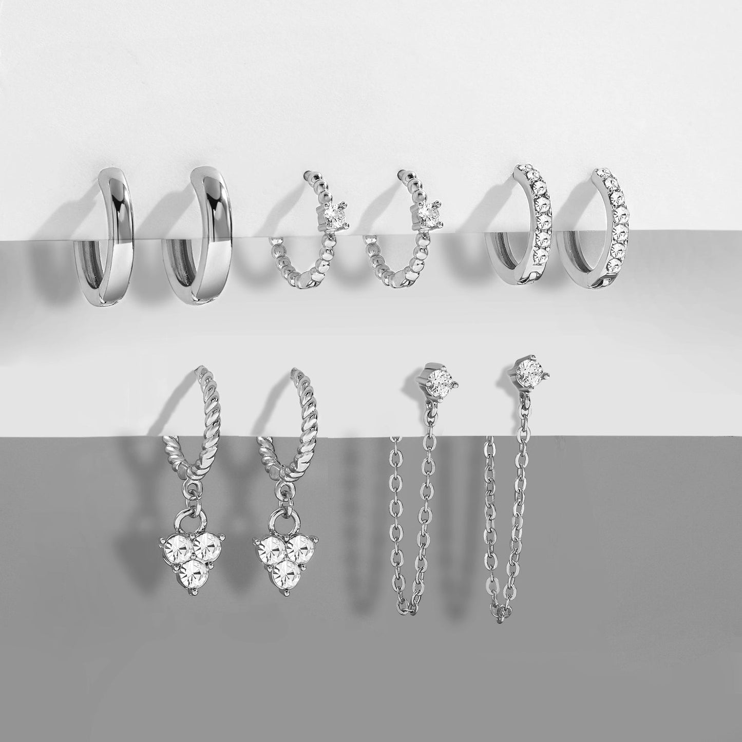 Boucles d’oreilles pendantes en forme de cœur avec zircon cubique