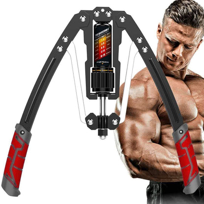 Hydrauliczny Trenażer Ramion z Regulowanym Oporiem 10–200 kg do Ćwiczeń Górnych Partii Ciała