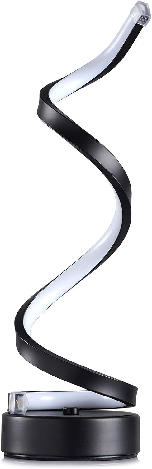 Spirálová stolní lampa s dotykovým ovládáním