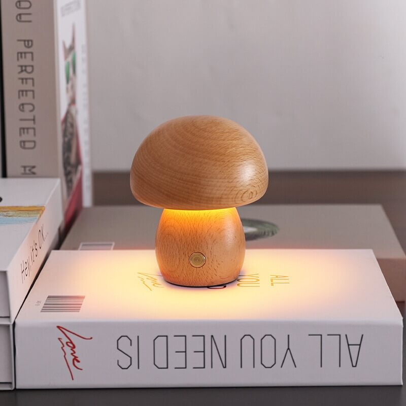 Lampka stołowa w kształcie grzyba