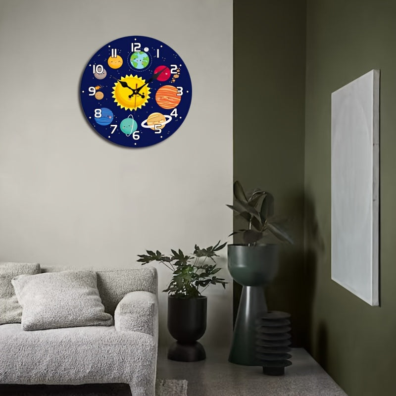 Solar system wall clock