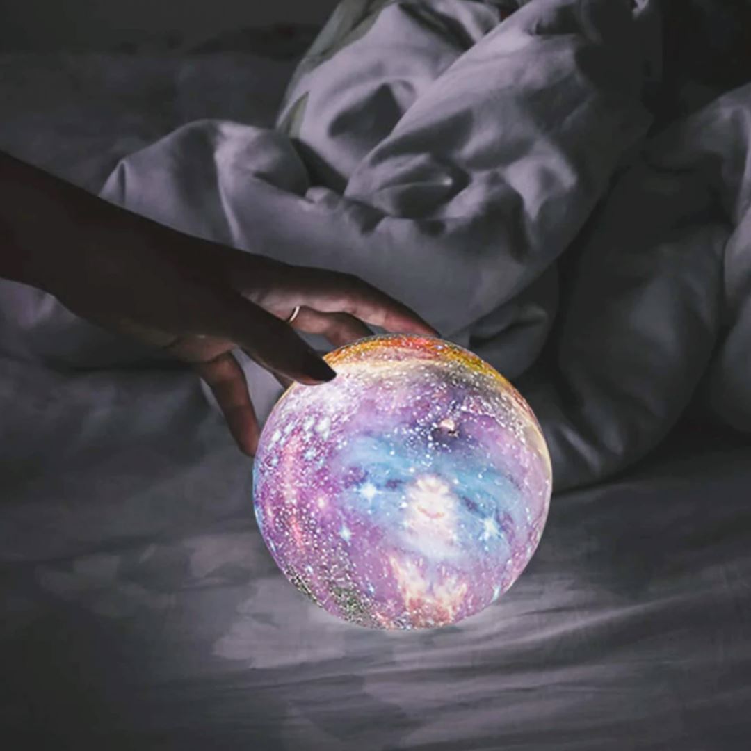 3D měsíční lampička Galaxie