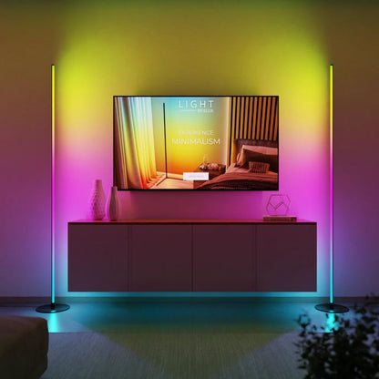 Lampa podłogowa RGB z pilotem