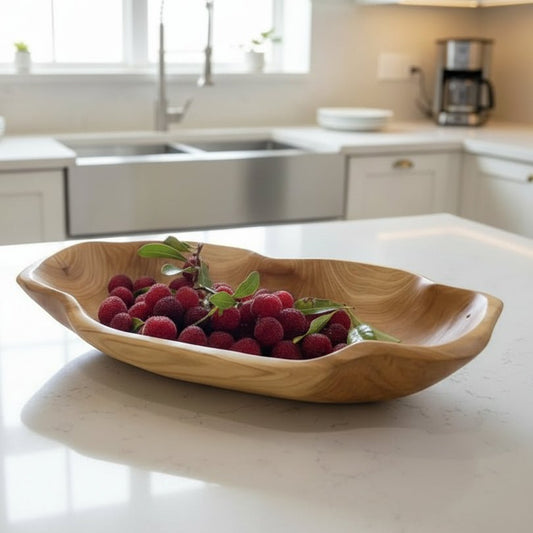 Wooden serving tray