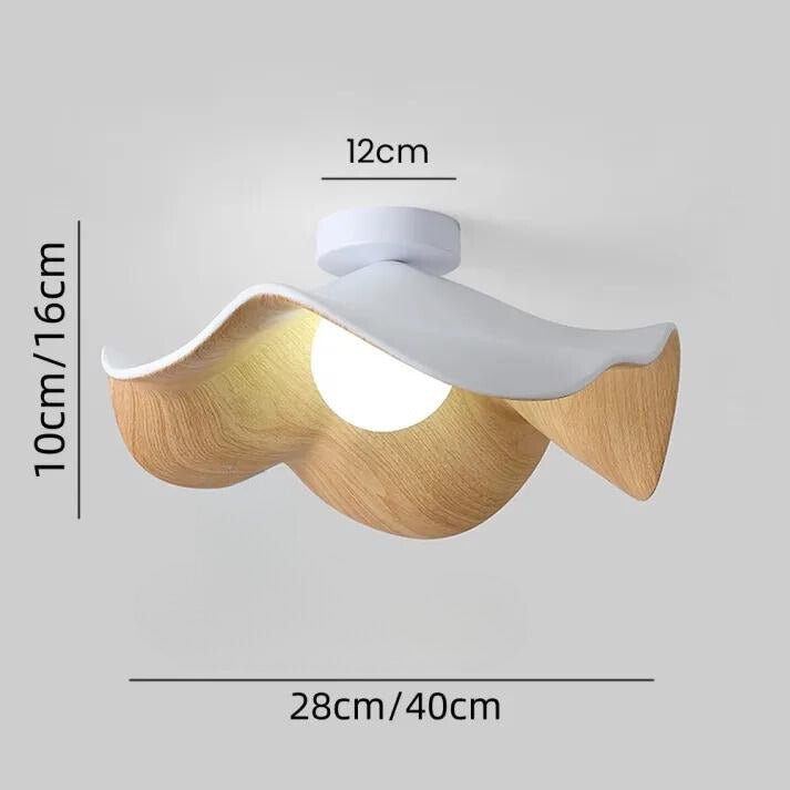 Lampa sufitowa z żywicy i metalu, gniazdo G9, do oświetlenia wnętrz