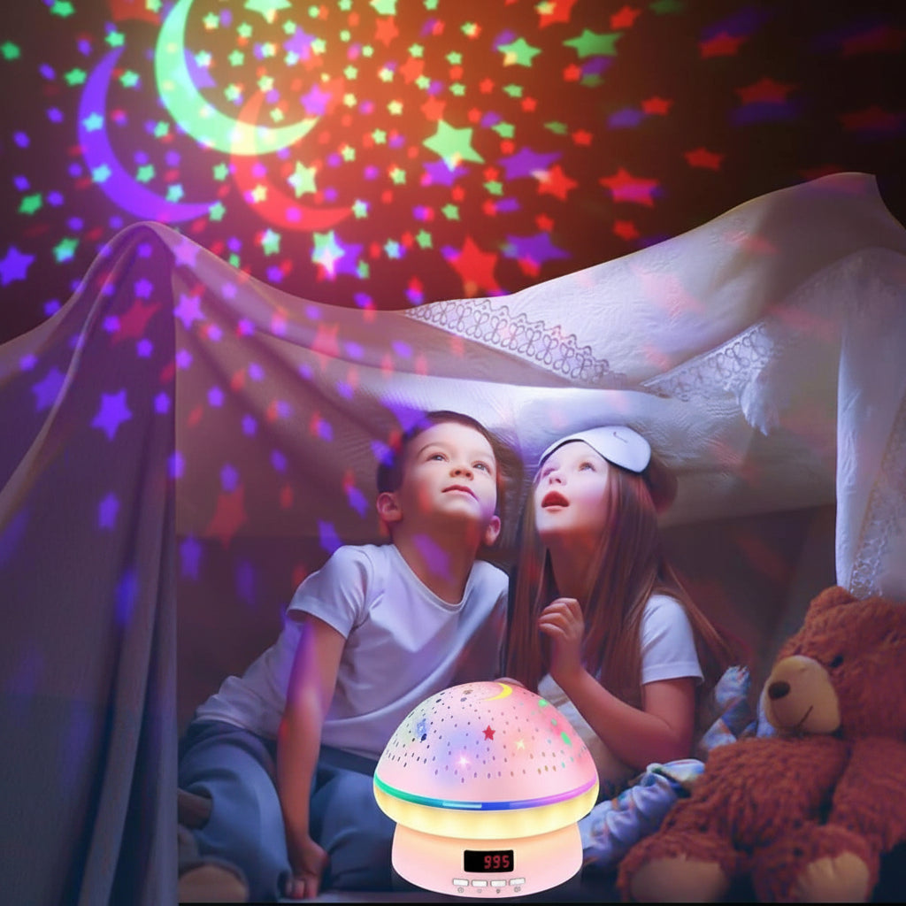 Projektor Gwiazd LED z Pilotem, Timerem i Projekcją 360°