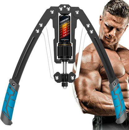 Hydrauliczny Trenażer Ramion z Regulowanym Oporiem 10–200 kg do Ćwiczeń Górnych Partii Ciała