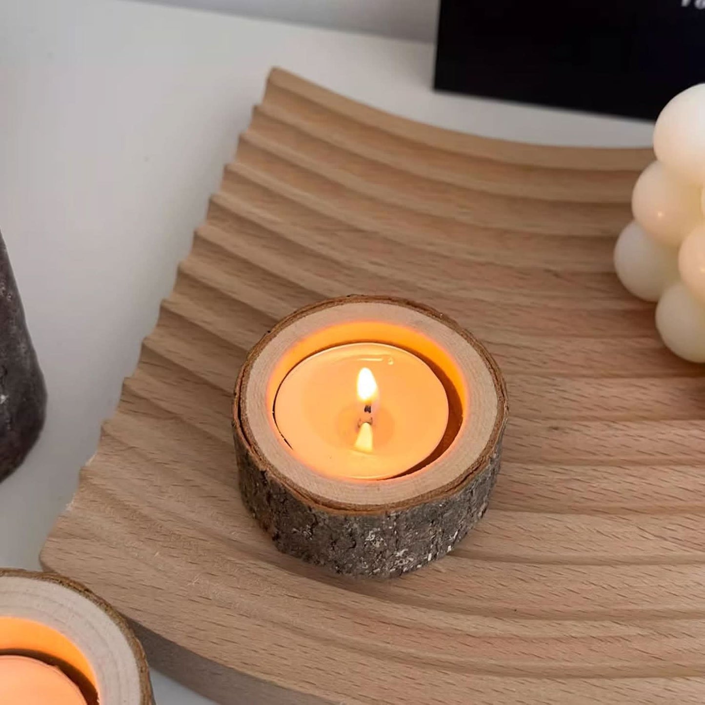 Decorative candle holders, set of 3 pcs.