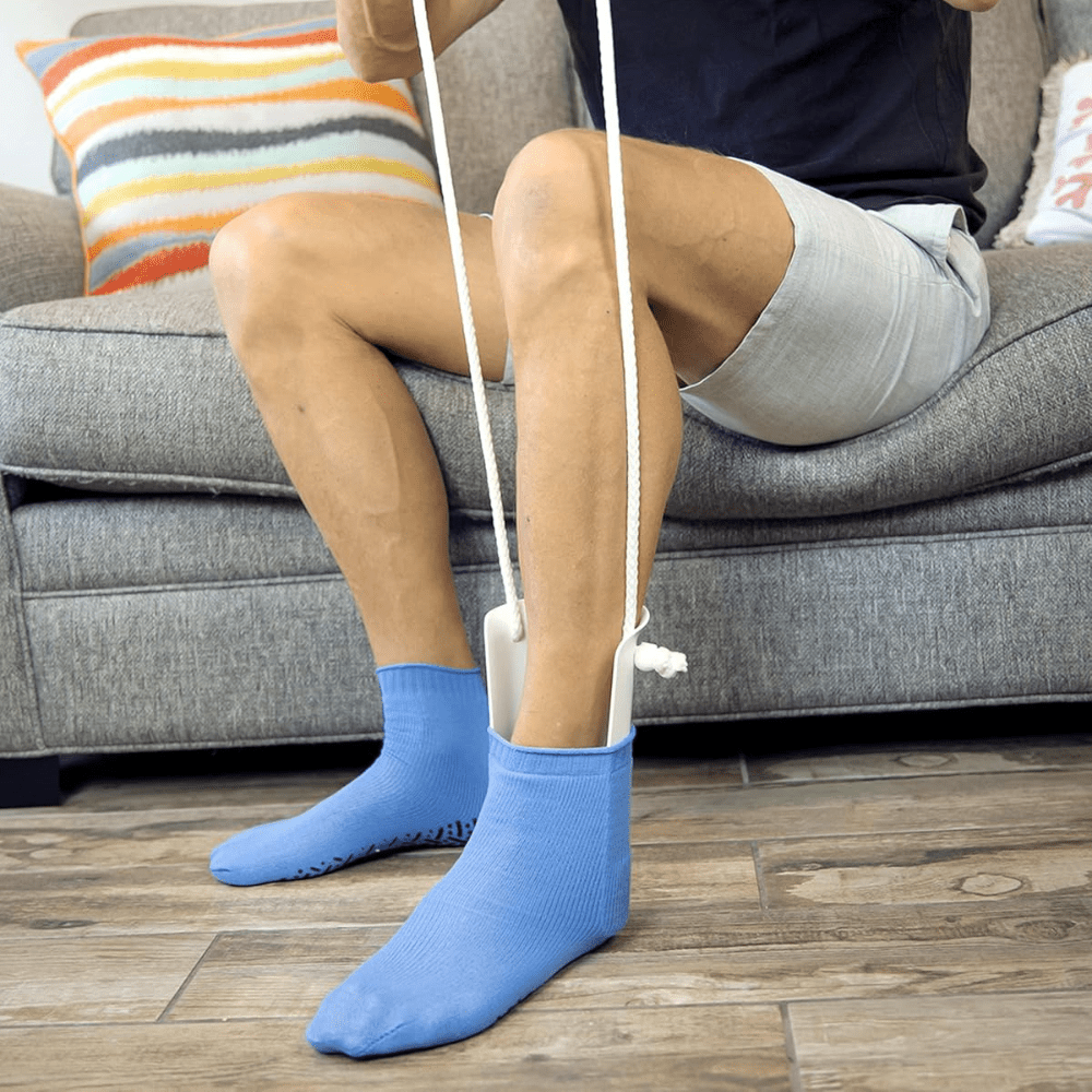 Sock aid with cords