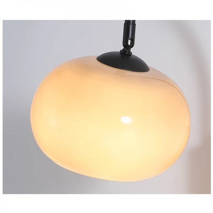 Lampa ścienna z kloszem szklanym E27 z regulowanym kątem światła do wnętrz