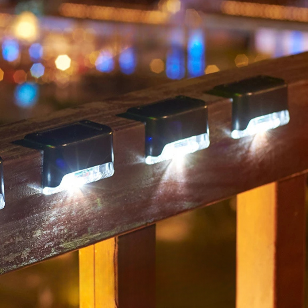 Lampy solarne LED schodowe