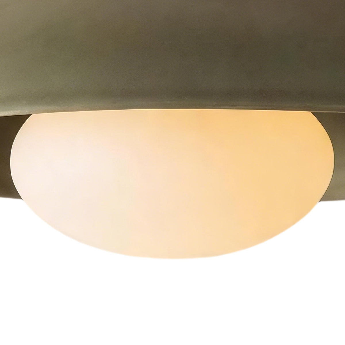 Dome ceiling light with wooden mount