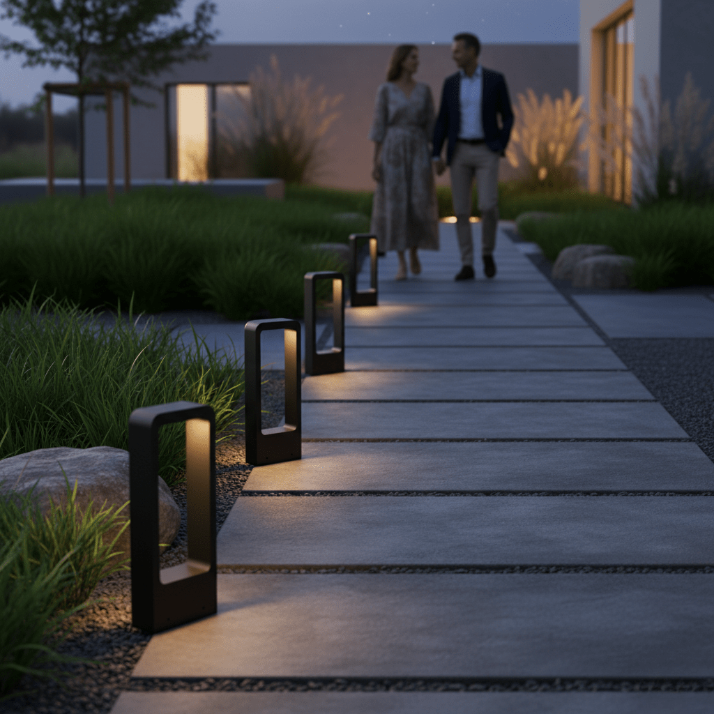 Zewnętrzna Lampa LED do Ogrodu i Ścieżek z Oświetleniem Dekoracyjnym