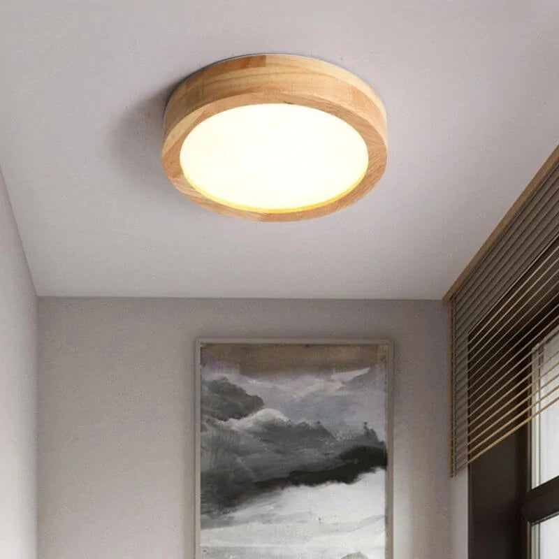 Lampa stołowa LED z drewna i akrylu, 12W, ciepłe lub neutralne światło